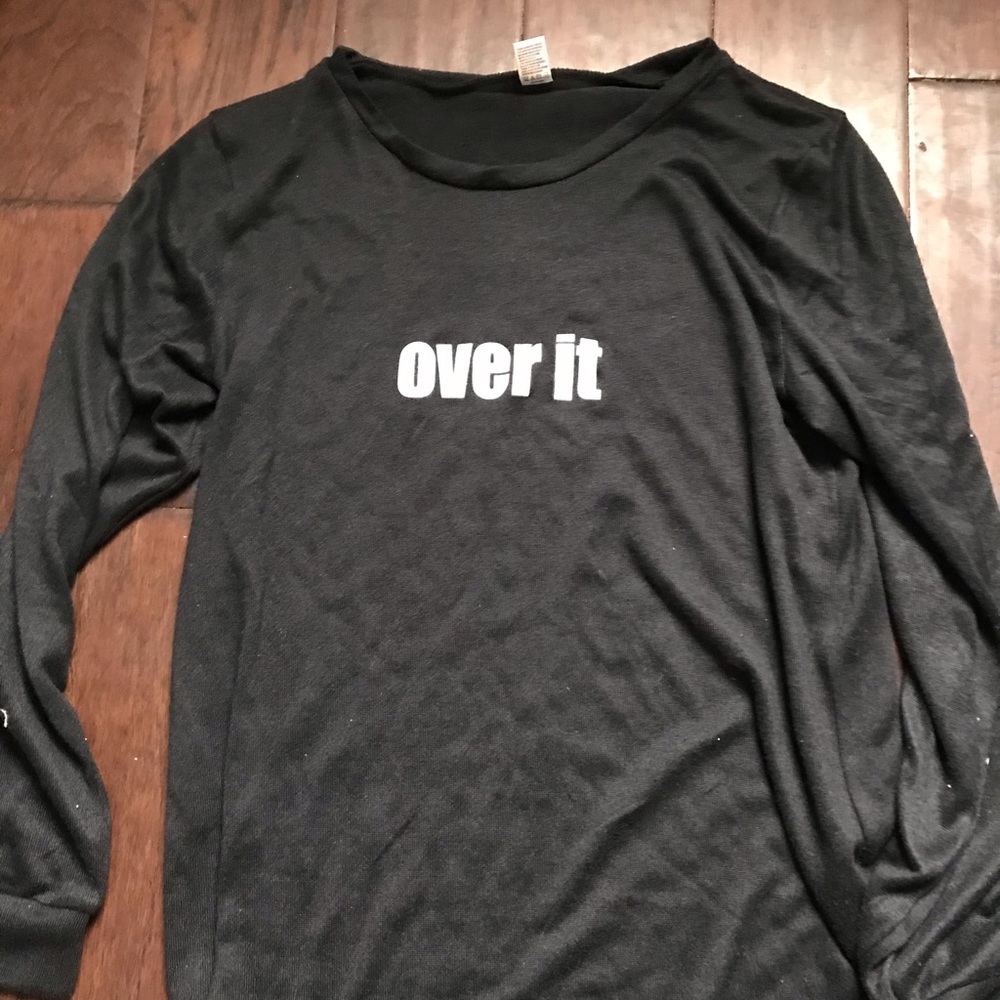 over it black old navy sweater